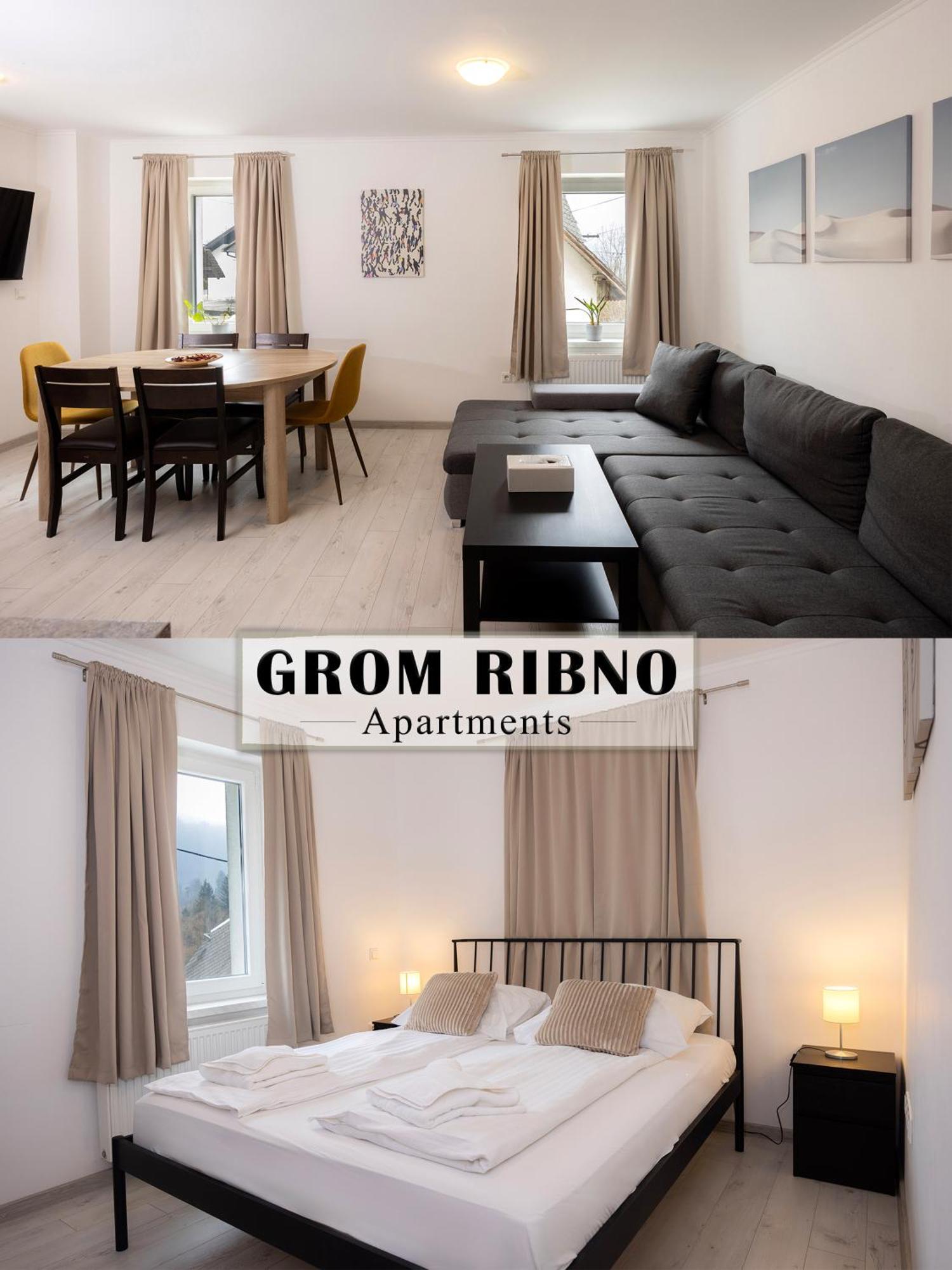 Grom Ribno Apartments Bled Dış mekan fotoğraf